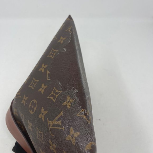 LOUIS VUITTON Pochette Tuileries Monogram Caramel Rouge - Picture 12 of 13